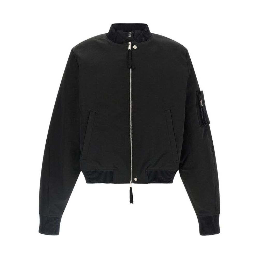 Thom Krom Black Recycled Polyamide Men's Bomber